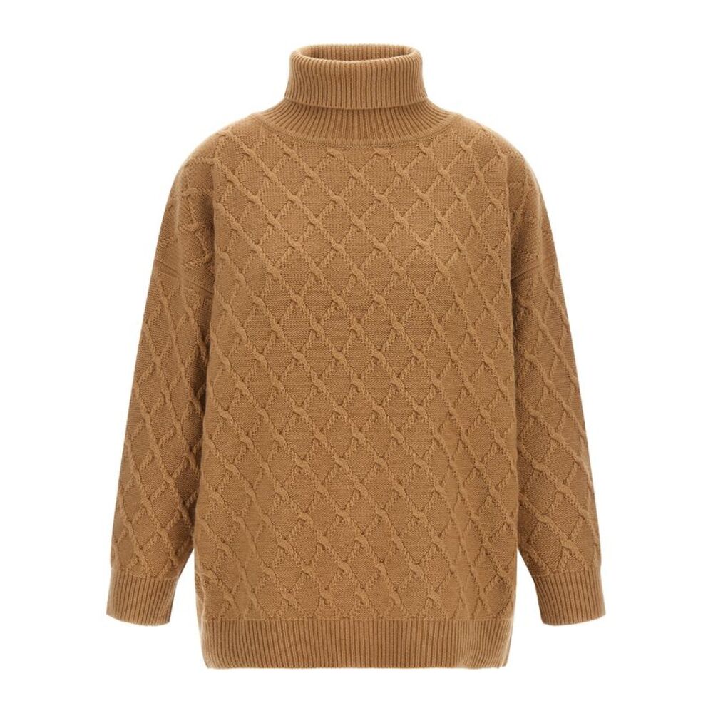 Max Mara Beige Wool Women's Cardigan
